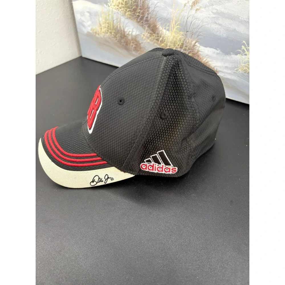 Adidas NASCAR Dale Earnhardt Jr 88 Hat Black Red A-Flex Stretch Fit Cap L/XL